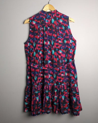 Saloni Blue Sleeveless Dress