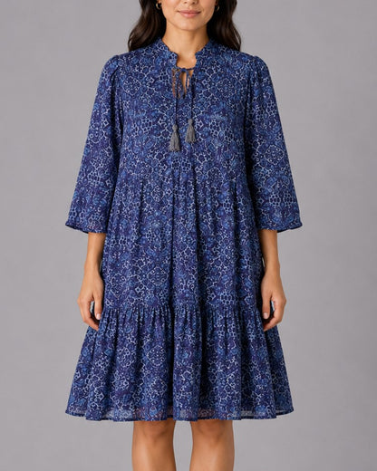 F3Meela Blue Tassel Blouse