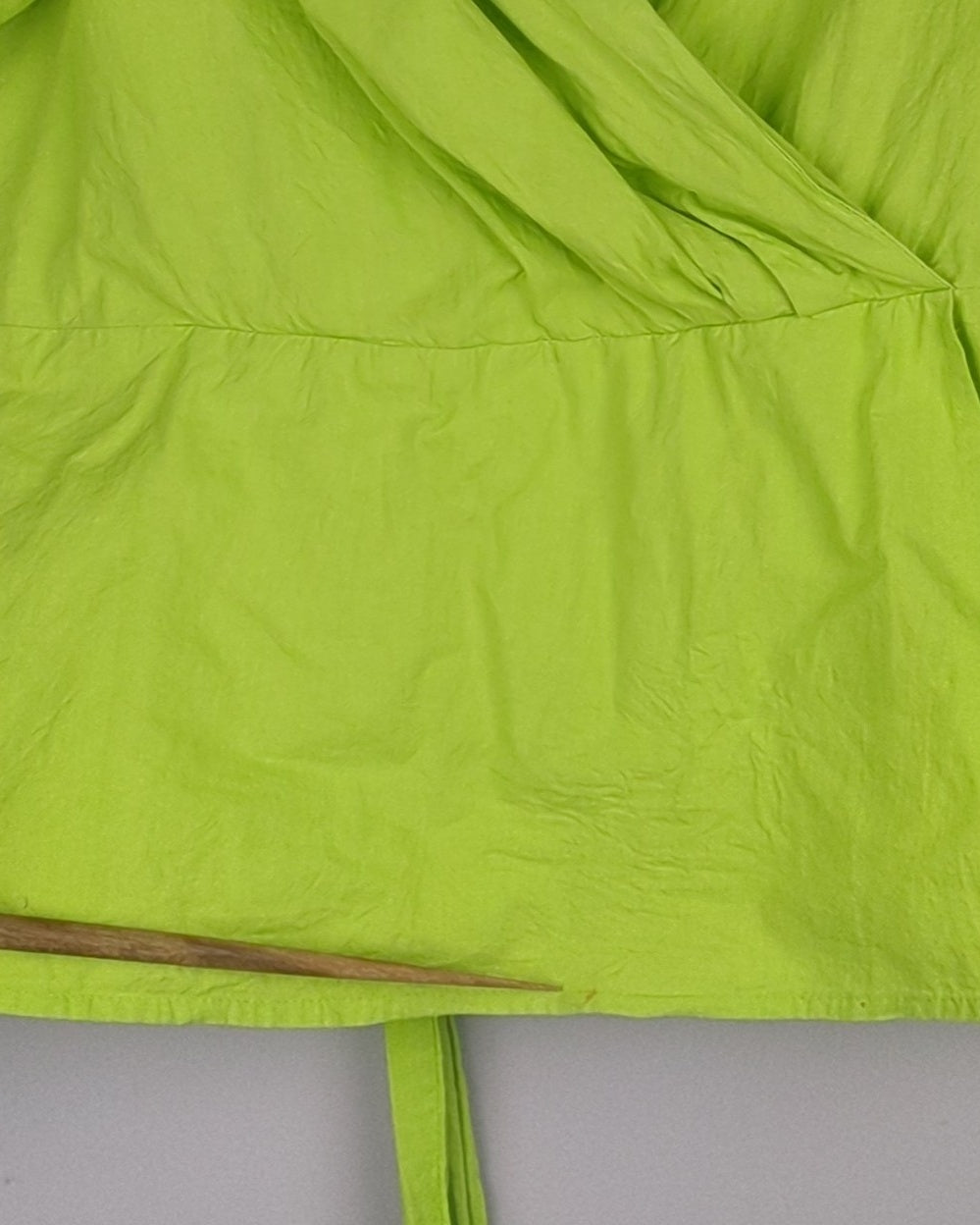 Athena Green Wrap Top
