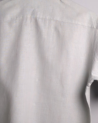 Fabindia Gray Linen Shirt