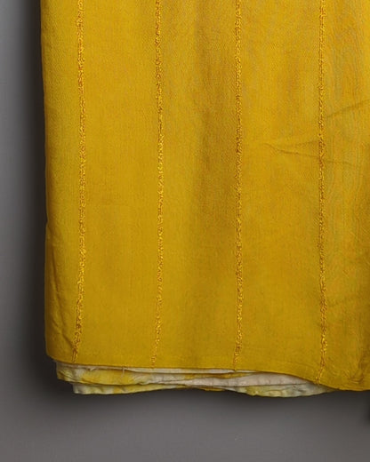 Yellow Textured Saaree