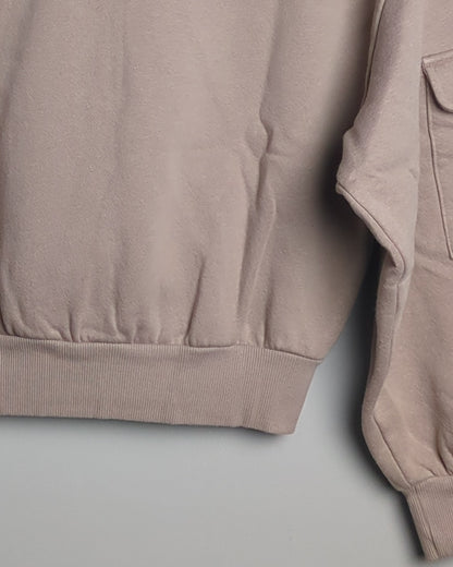 H&M Beige Zip Sweatshirt