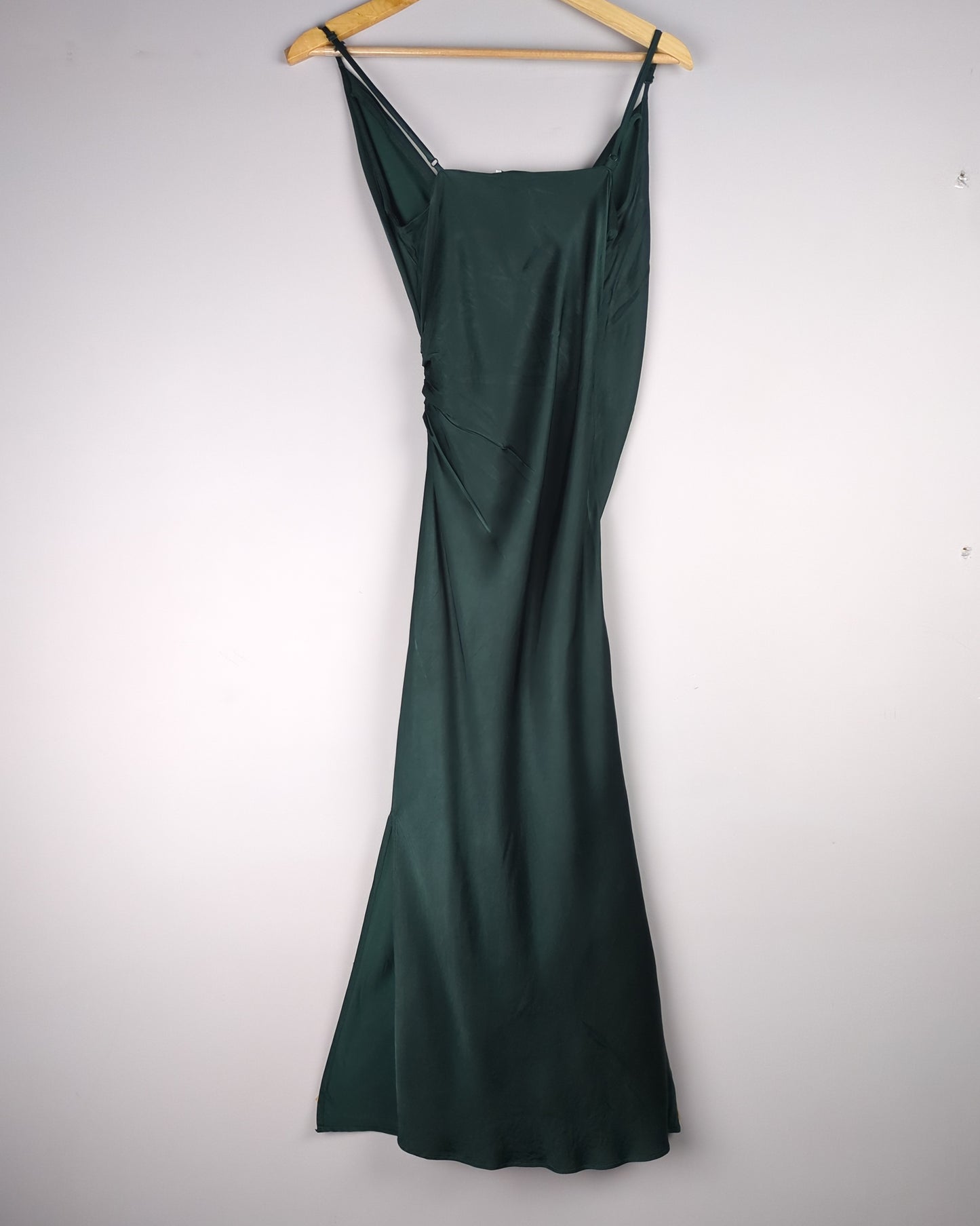 Zara Green Satin Dress