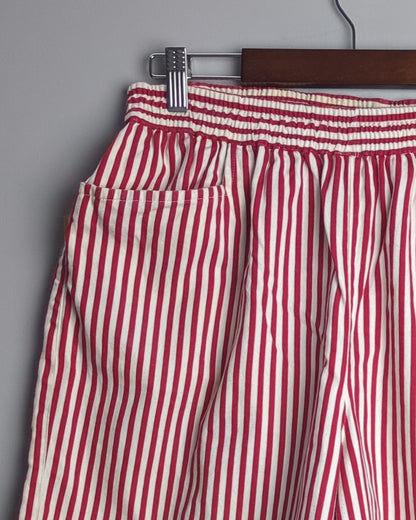 Red Casual Shorts