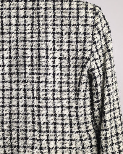 Zara White Tweed Blazer