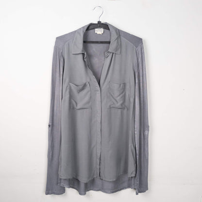 Long Sleeve Button-Down Top