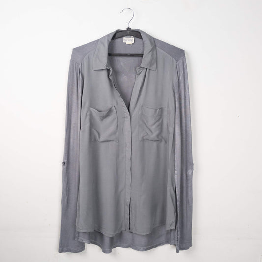 Long Sleeve Button-Down Top