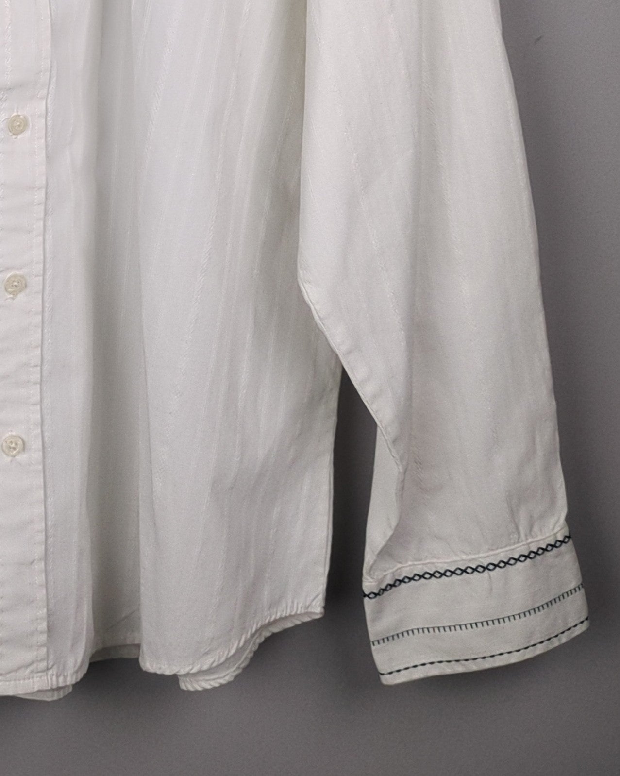 Indigo Joe White Western Shirt