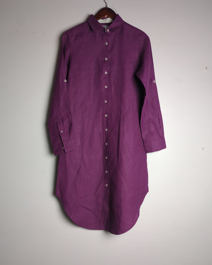 B Label Purple Linen Tunic