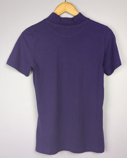 Rareism Purple Mockneck Tee