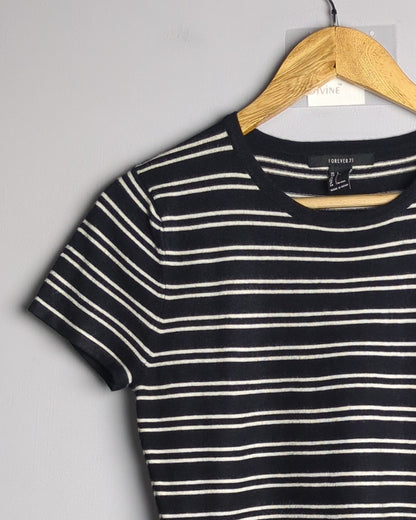Forever 21 Black Striped Dress