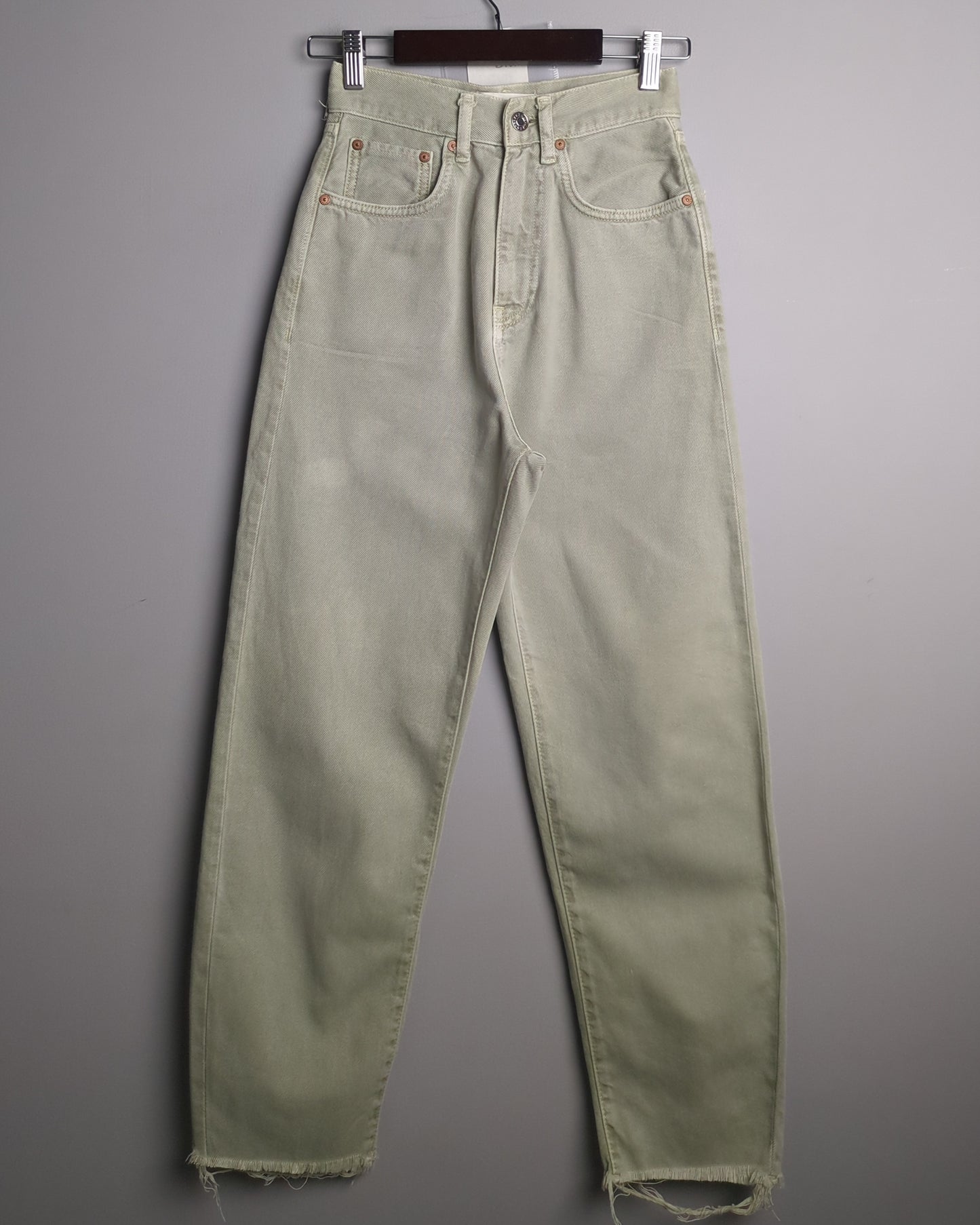 Mng Beige High-Waist Jeans