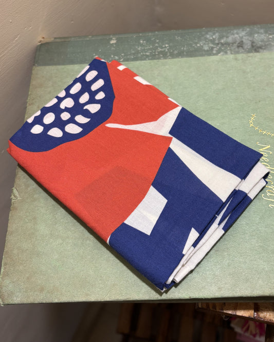 Blue Abstract Geometric Bandana