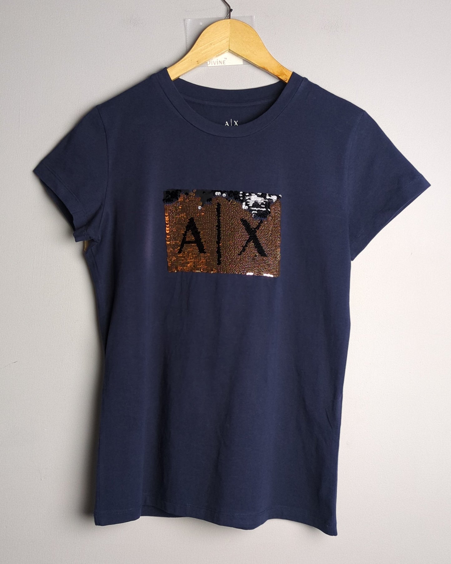 Armani Exchange Blue Graphic T-Shirt