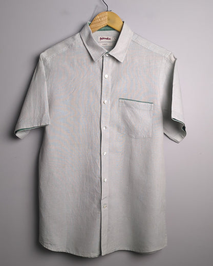 Fabindia Gray Linen Shirt
