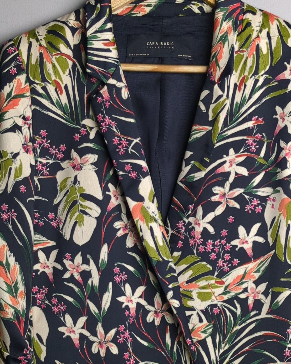 Zara Blue Floral Blazer