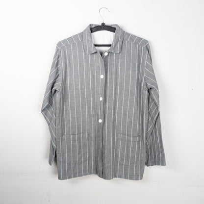 Striped Button-Down Shacket
