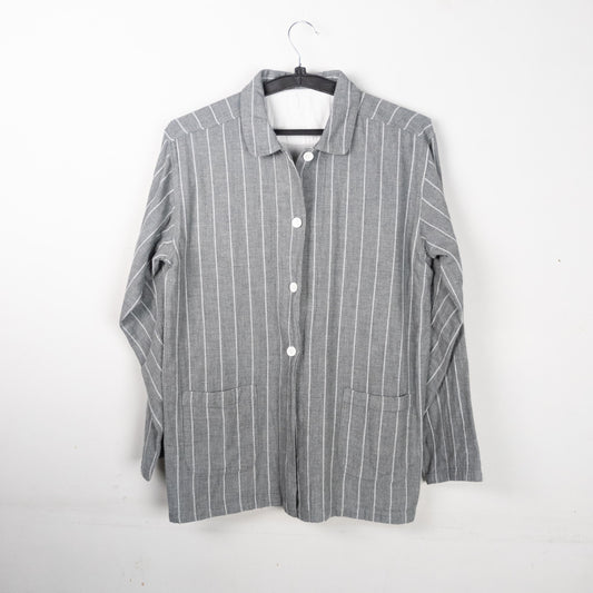 Striped Button-Down Shacket