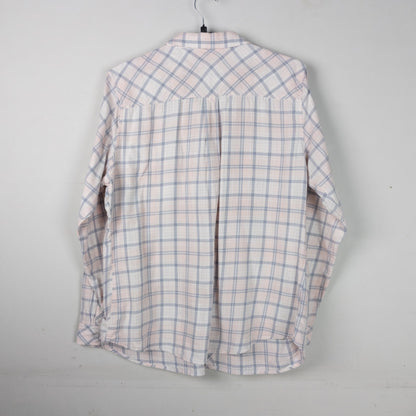 Grey - Pink Plaid Button-Up Shirt