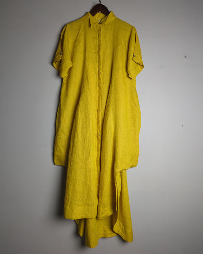 Chola Orange Linen Dress