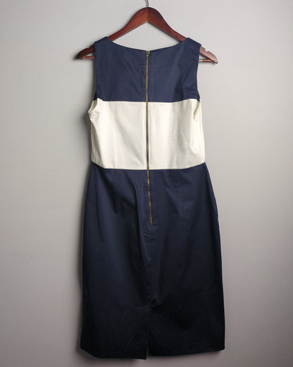 French Connection Blue Colorblock Dress