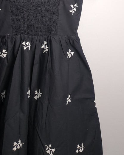 Zara Black Embroidered Dress