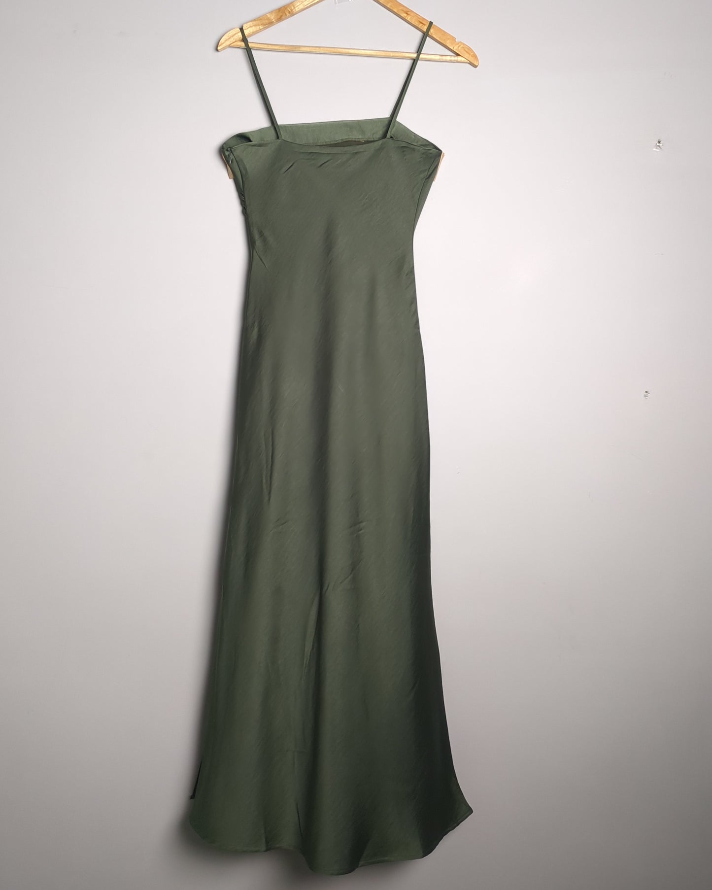 Zara Green Satin Dress