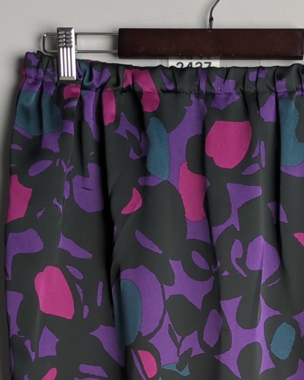 M&S Purple Printed Skirt