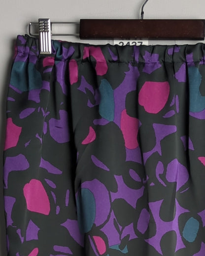 M&S Purple Printed Skirt