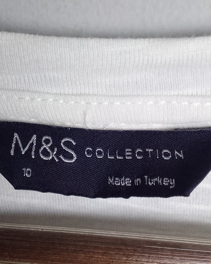 M&S White Lace Blouse
