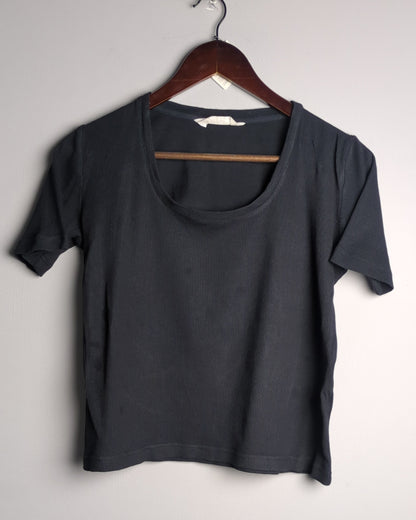 Creatures Of Habbit Black Ribbed T-Shirt