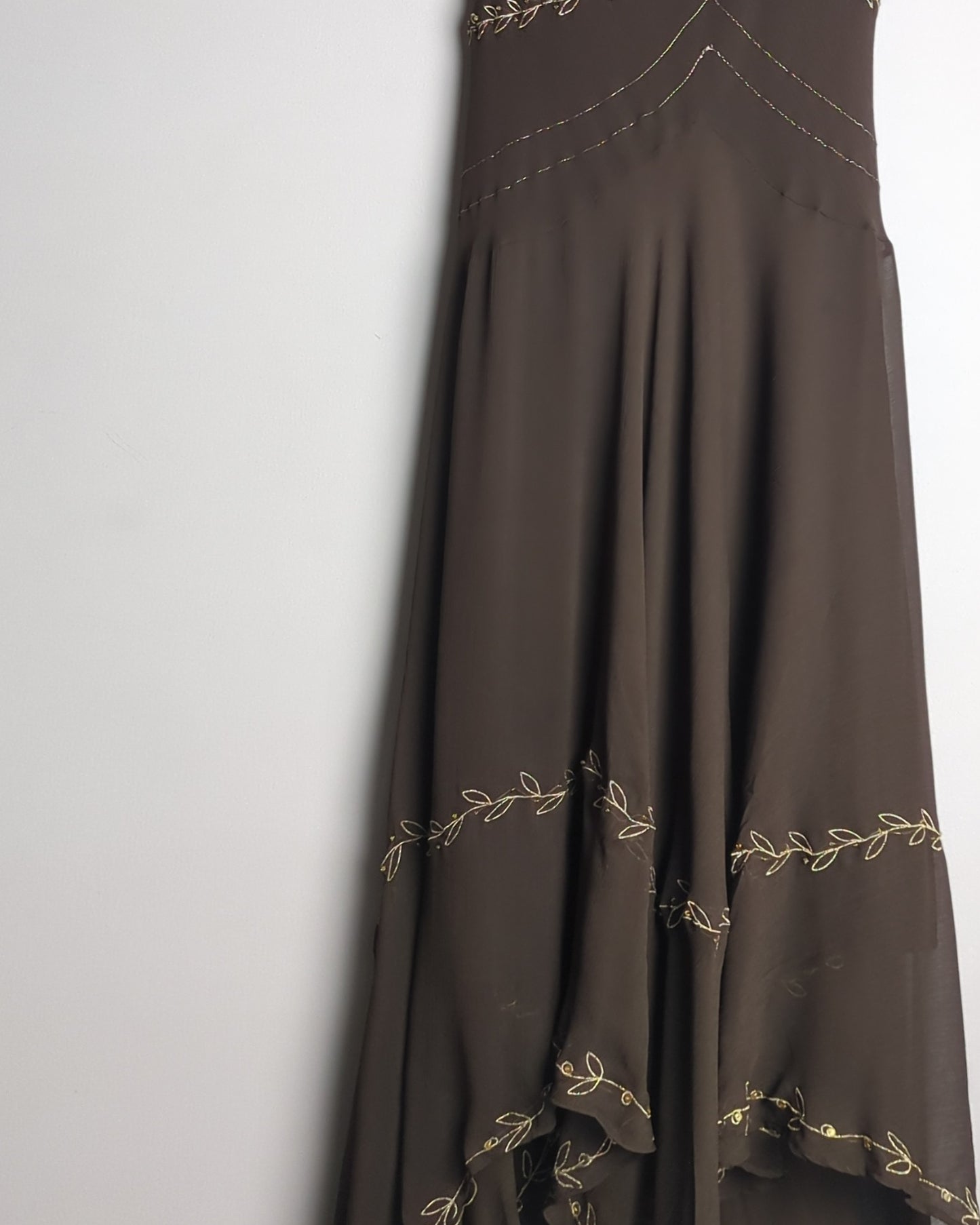 New Look Brown Embellished Dress