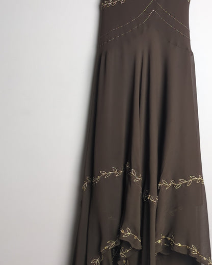 New Look Brown Embellished Dress
