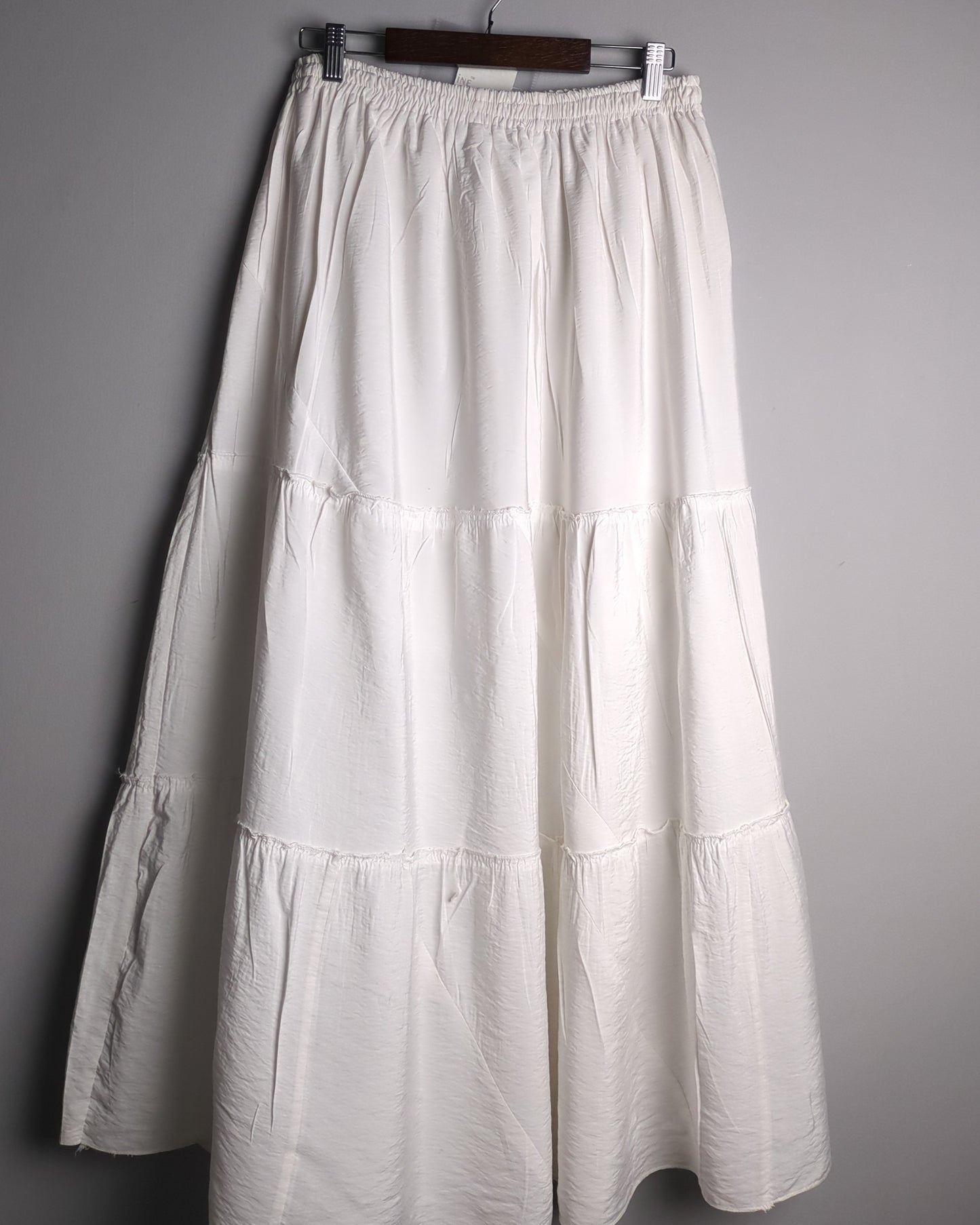 White Tiered Maxi