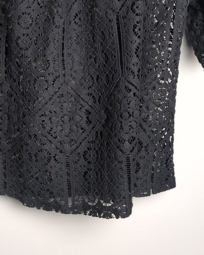 H&M Black Lace Blouse