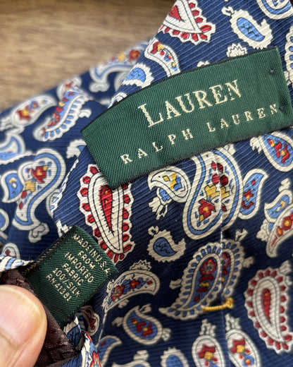 Lauren Blue Graphic Silk Necktie