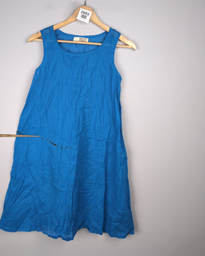 Blue Sleeveless Dress