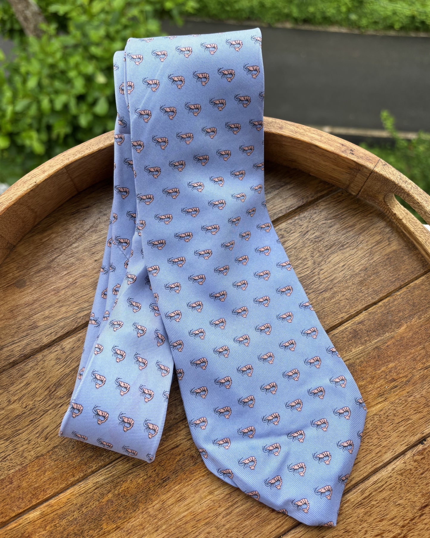 Blue Graphic Silk Necktie