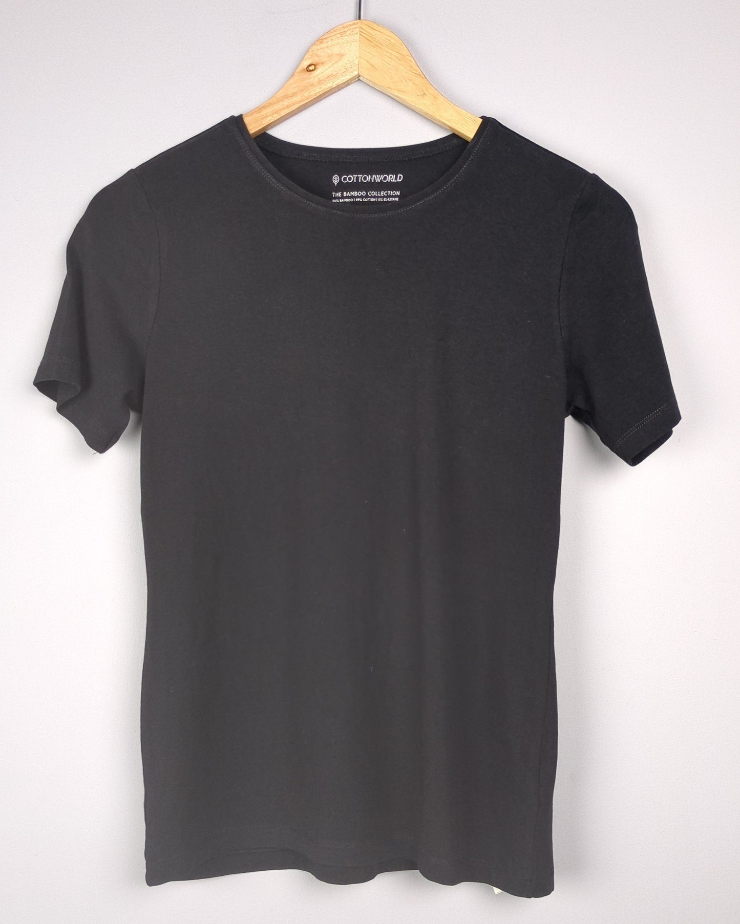 Cottonworld Black Basic T-shirt