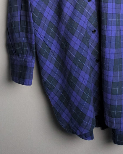 Zara Taller 561 Zin Blue Plaid Shirt