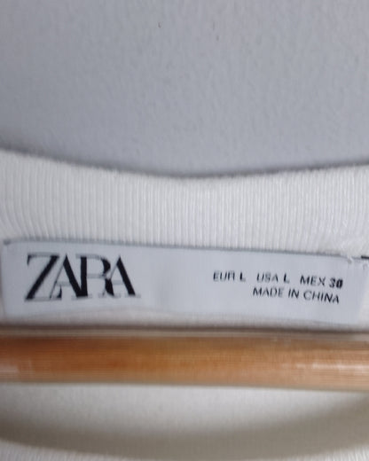 Zara White Knit Sweater