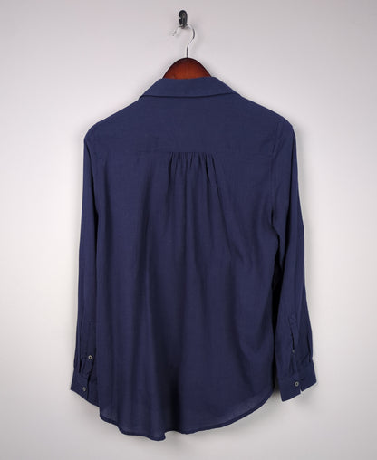 Navy Button-down