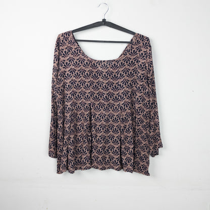 Floral Print Long Sleeve Blouse