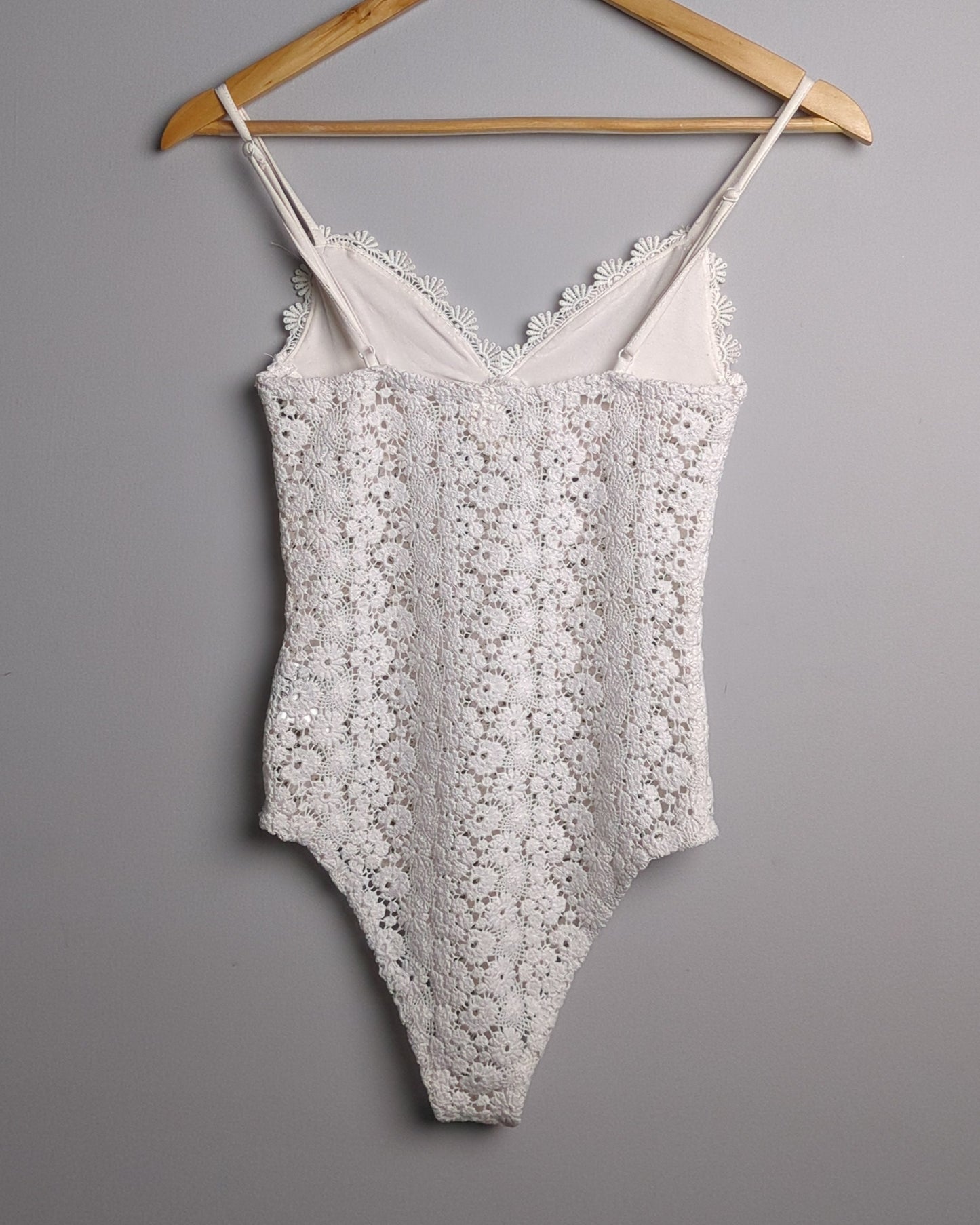 H&M Beige Lace Bodysuit