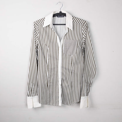 Striped Button-Down Shirt