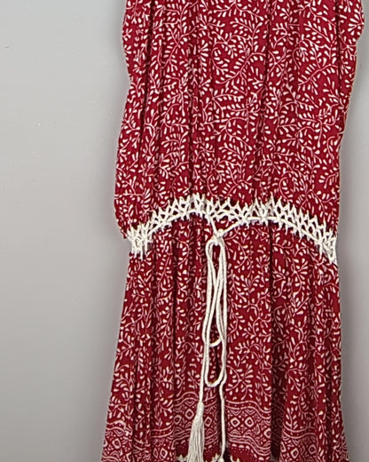Ms. Carino Red Casual Dress