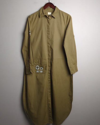 Nicobar Brown Shirt Dress