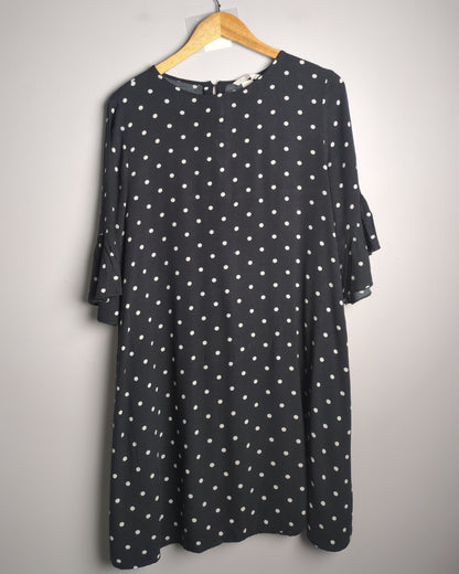 H&M Black Polka-Dot Dress