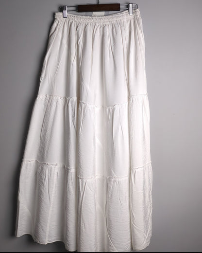 White Tiered Maxi