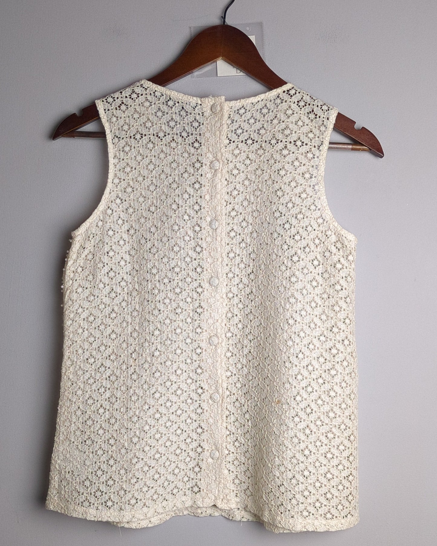 Jacob Beige Lace Tank